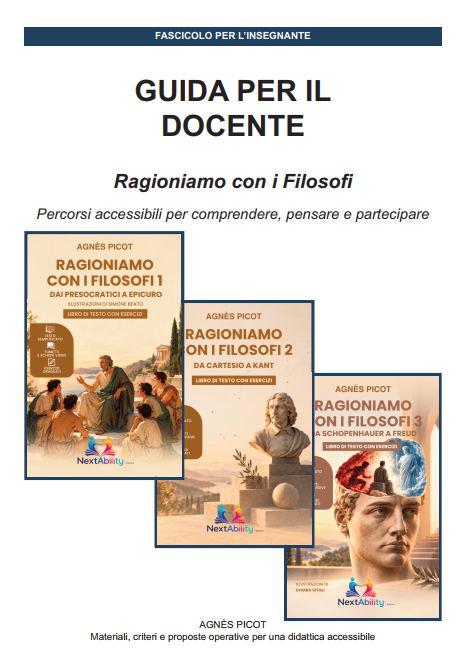 Prima pagina della Guida del Docente — Collana Filosofi